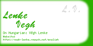 lenke vegh business card
